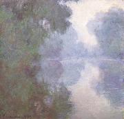 Claude Monet Morning on the Seine France oil painting artist